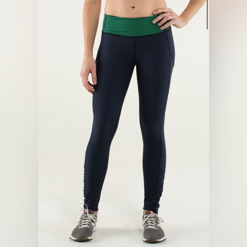 Lululemon Speed Tight *CozyInkwell / Hyper Stripe Green Bean size 6 MC1 - Picture 2 of 9